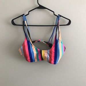 striped bikini top